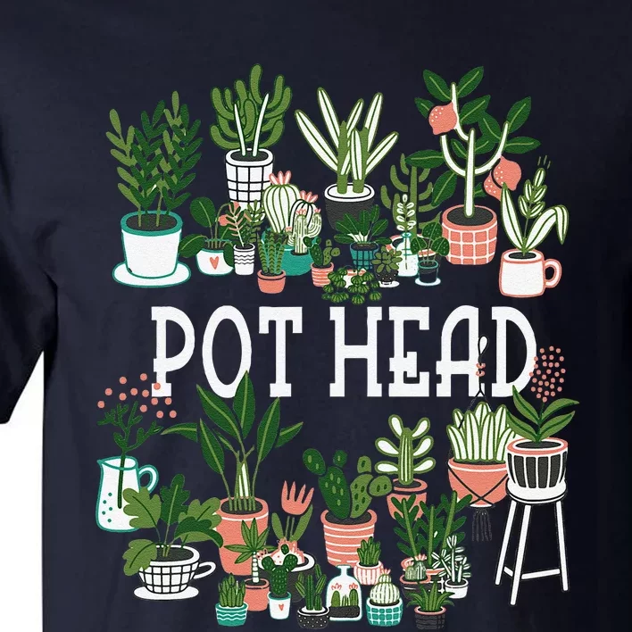 Plant Lover And Gardener Pot Head Succulent Tall T-Shirt