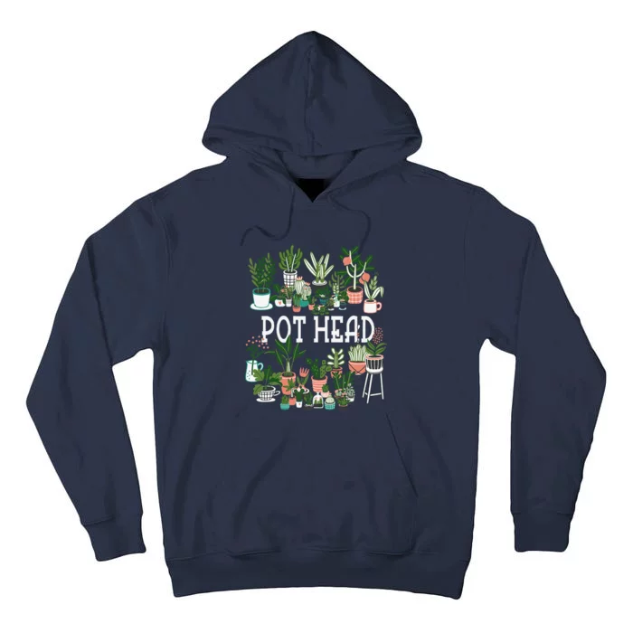 Plant Lover And Gardener Pot Head Succulent Tall Hoodie