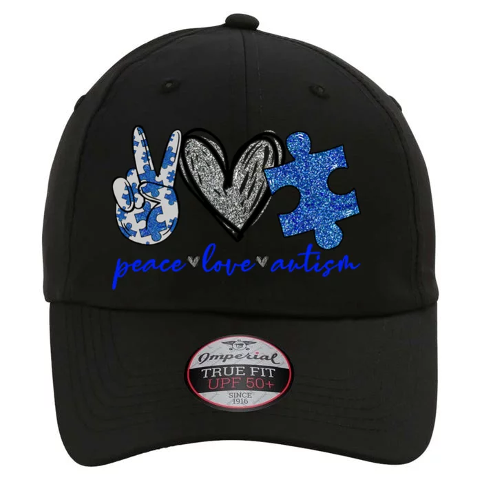 Peace Love Autism Autism Awareness Month Support Autism Gift The Original Performance Cap