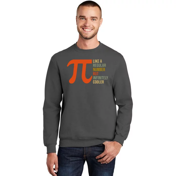 Pi Like A Regular Number But Infinitely Cooler Tall Sweatshirt