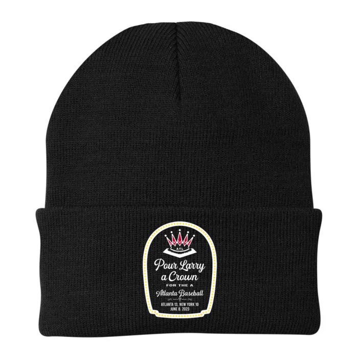 POUR LARRY A CROWN Home Run Celebration Funny Knit Cap Winter Beanie