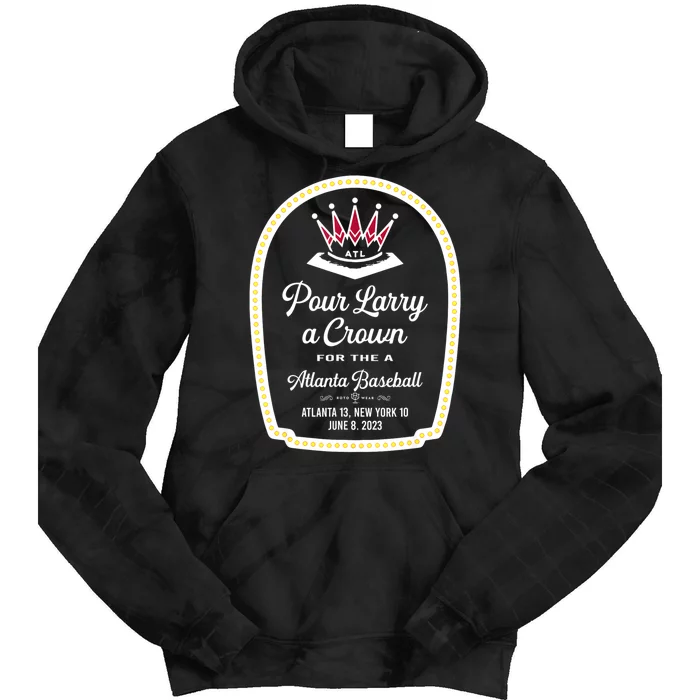 POUR LARRY A CROWN Home Run Celebration Funny Tie Dye Hoodie