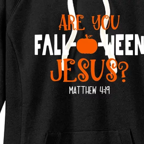 Pumpkin Lover Are You FallOWeen Jesus Halloween Costume Women's Fleece Hoodie