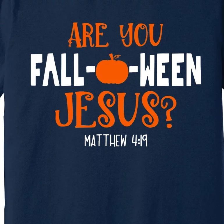 Pumpkin Lover Are You FallOWeen Jesus Halloween Costume Premium T-Shirt