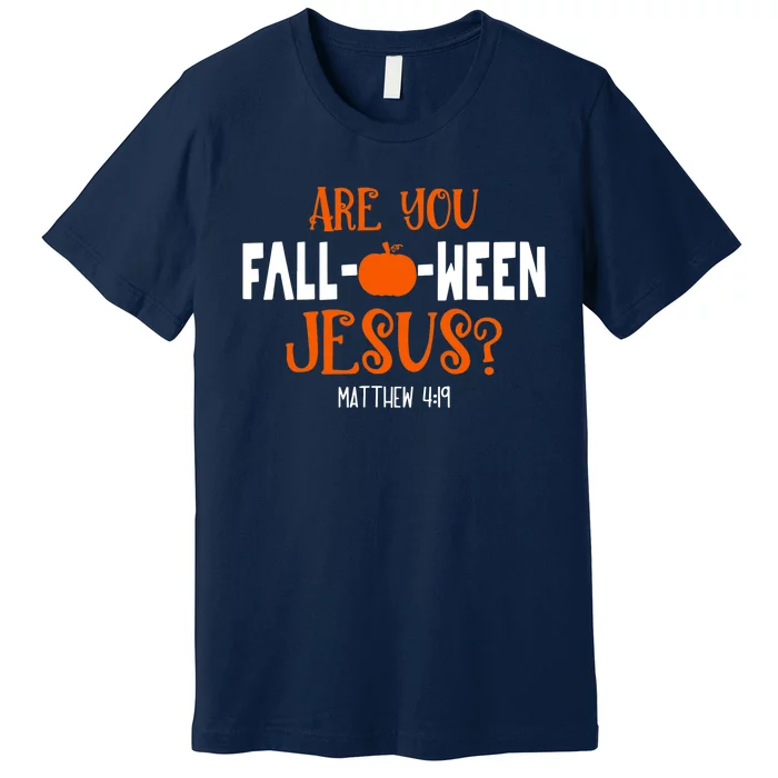 Pumpkin Lover Are You FallOWeen Jesus Halloween Costume Premium T-Shirt