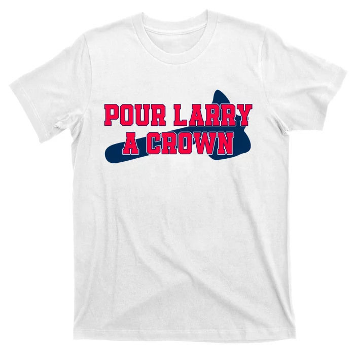 Pour Larry A Crown Atlanta Baseball T-Shirt