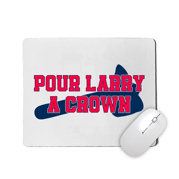 Pour Larry A Crown Atlanta Baseball Mousepad