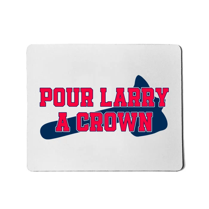 Pour Larry A Crown Atlanta Baseball Mousepad