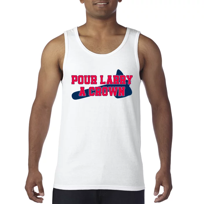 Pour Larry A Crown Atlanta Baseball Tank Top