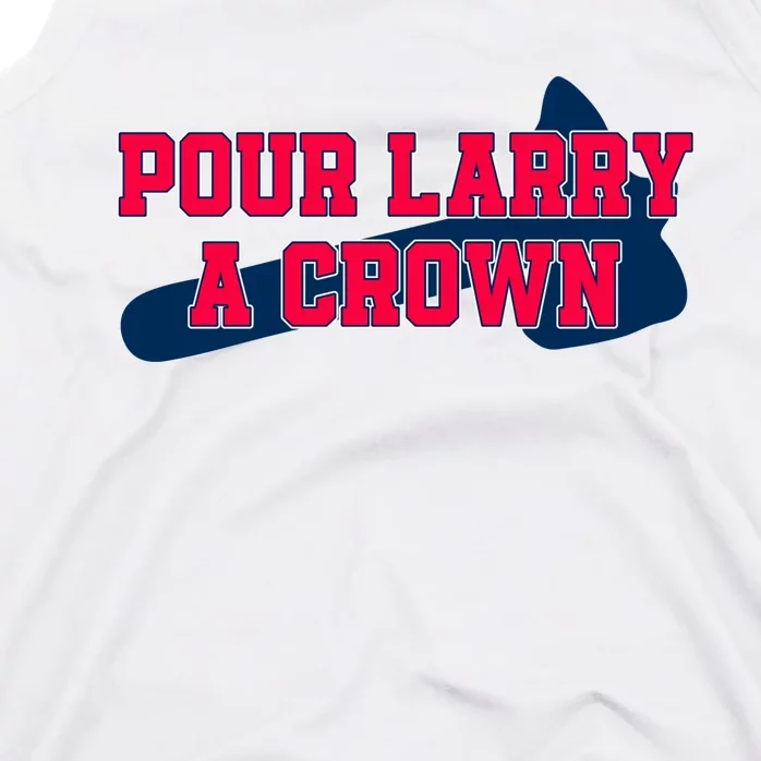 Pour Larry A Crown Atlanta Baseball Tank Top