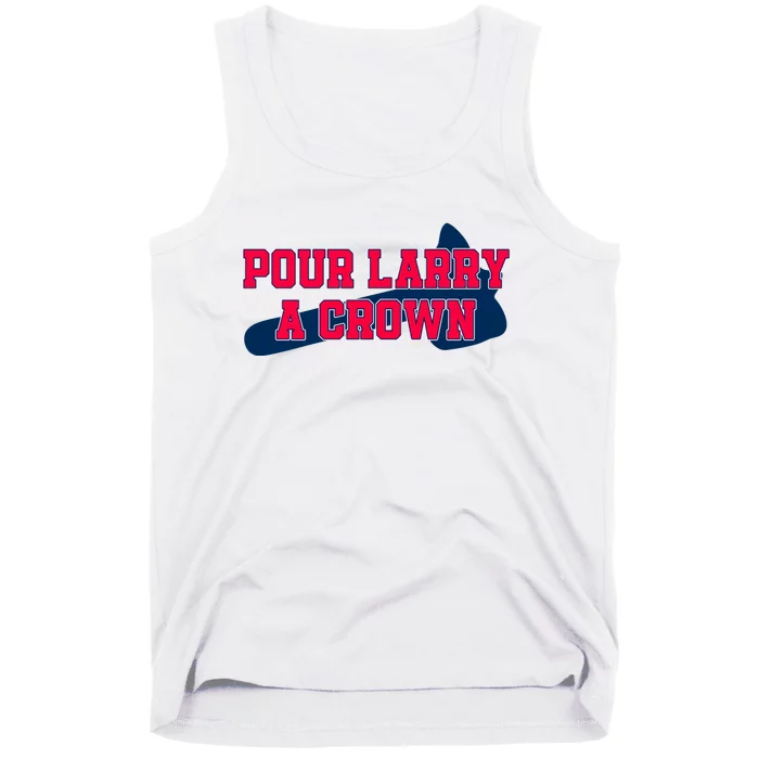 Pour Larry A Crown Atlanta Baseball Tank Top