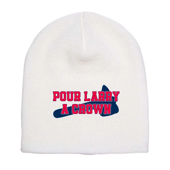 Pour Larry A Crown Atlanta Baseball Short Acrylic Beanie