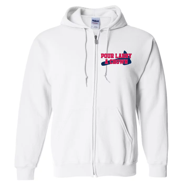 Pour Larry A Crown Atlanta Baseball Full Zip Hoodie