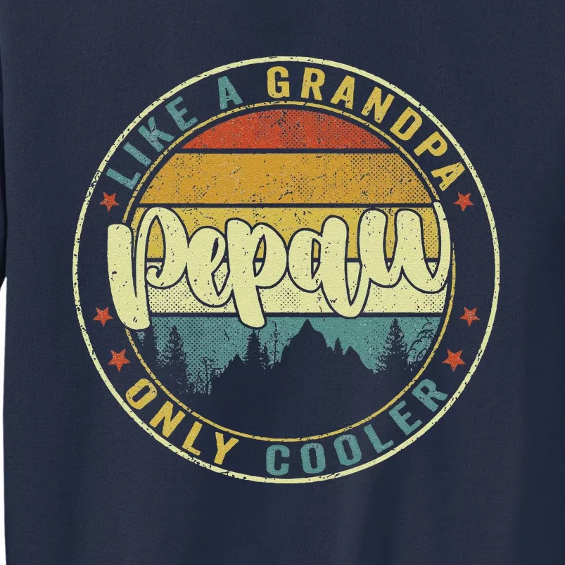 Pepaw Like A Grandpa Only Cooler Funny Dad Pepaw Fathers Day Sweatshirt