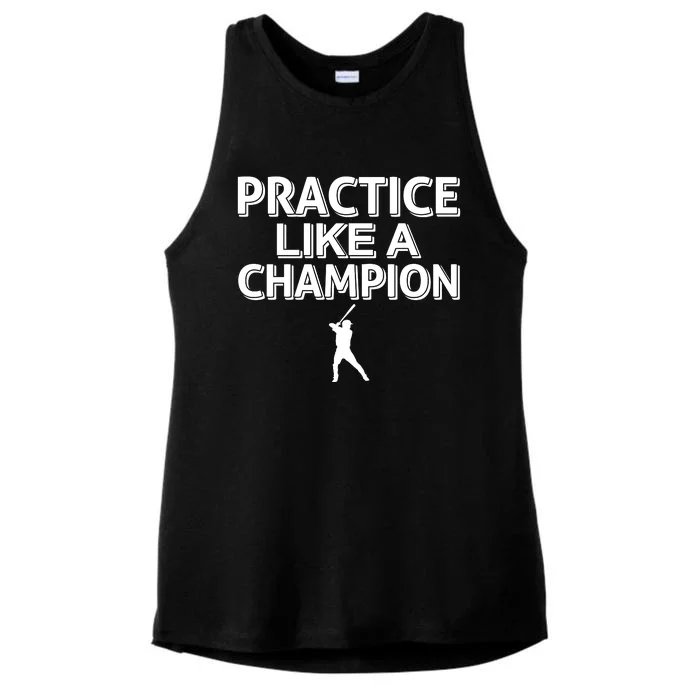 Practice Like A Champion Ladies Tri-Blend Wicking Tank