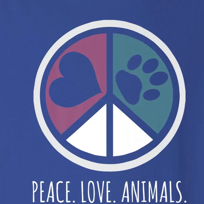 Peace Love Animals Gift Animal Lover Kindness Paw Tee Toddler Long Sleeve Shirt