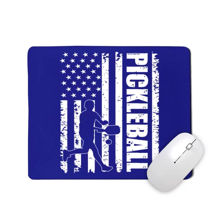 Pickleball Lover American Usa Flag 4th Of July Meaningful Gift Mousepad