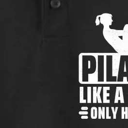 Pilates Like A Sport Only Harder Pilates Dry Zone Grid Performance Polo