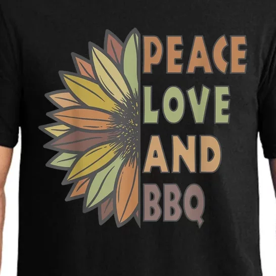 Peace Love And BBQ Pajama Set