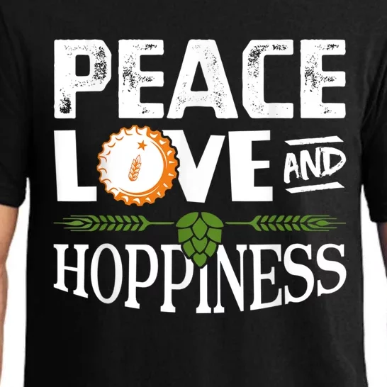 Peace Love And Hoppiness Craft Beer IPA Lovers Brewing Pajama Set