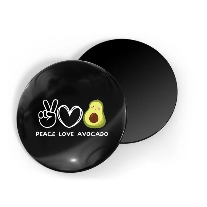 Peace Love Avocado Retro Avocado Lover Fruit Lover Magnet