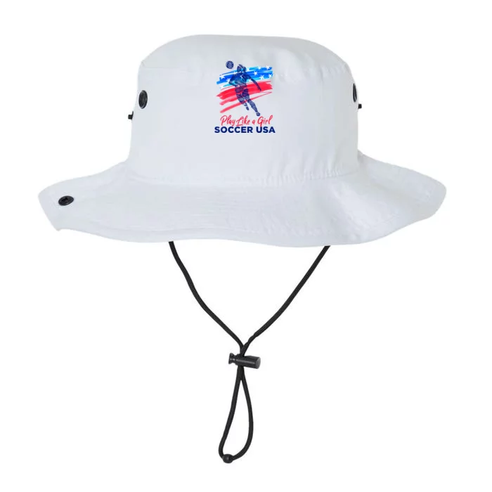 Play Like A Girl USA Soccer Team Shirt USA Womens Football Legacy Cool Fit Booney Bucket Hat