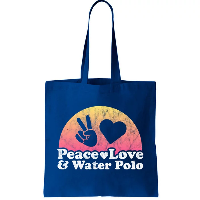 Peace Love And Water Polo Gift Tote Bag