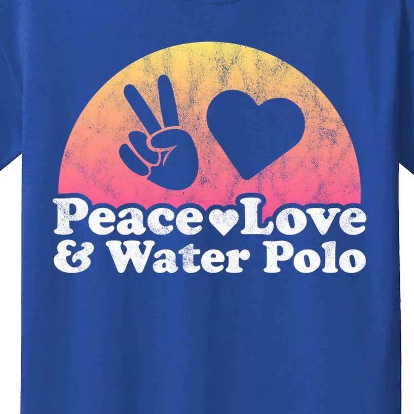 Peace Love And Water Polo Gift Kids T-Shirt