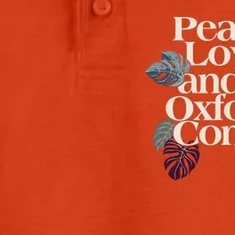 Peace Love And The Comma Grammar Lover Dry Zone Grid Performance Polo