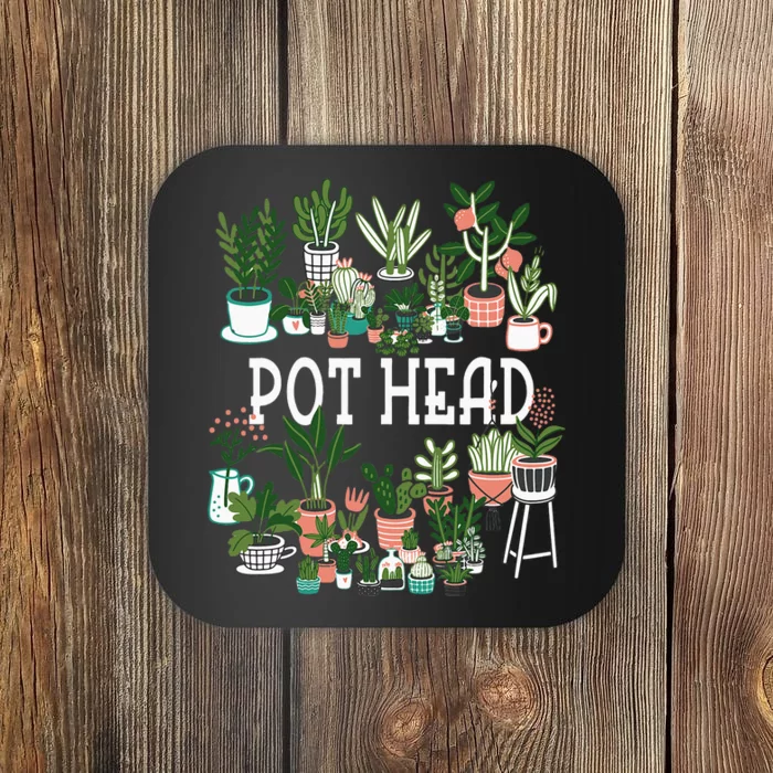 Plant Lover And Gardener Pot Head Succulent Coaster