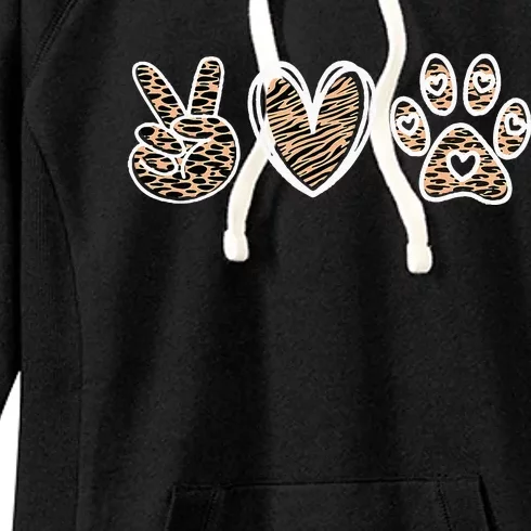 Peace Love And Saving Animals Veterinary Women's Fleece Hoodie