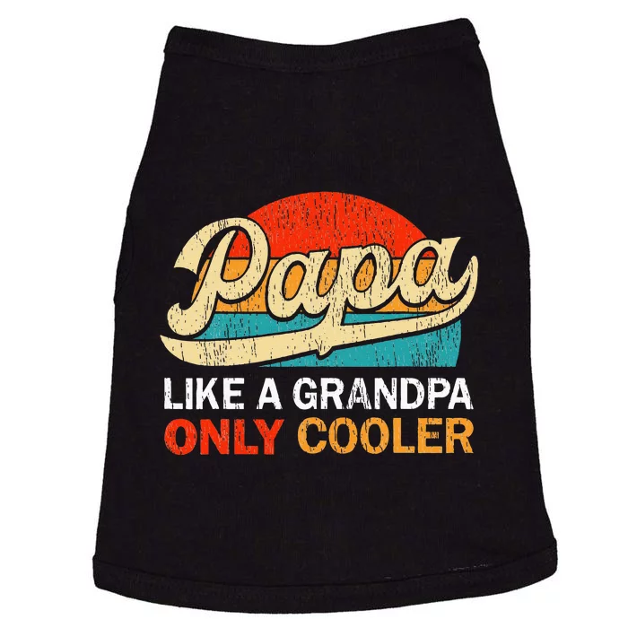 Papa Like A Grandpa Only Cooler Dad Definition Doggie Tank