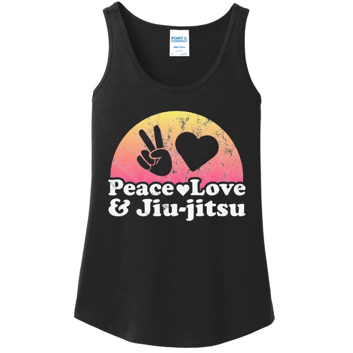 Peace Love and Jiujitsu Ladies Essential Tank