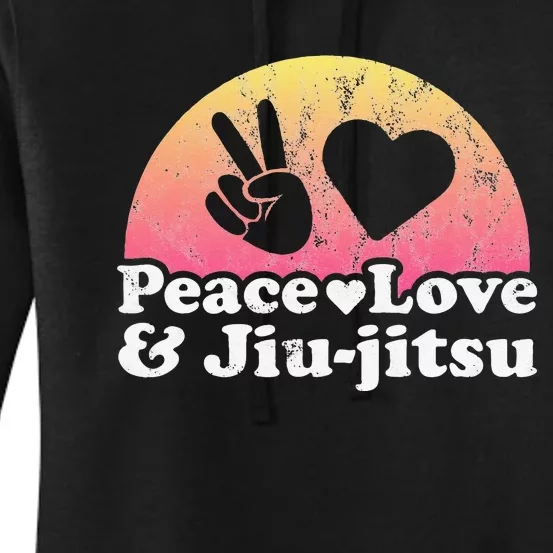 Peace Love and Jiujitsu Women's Pullover Hoodie