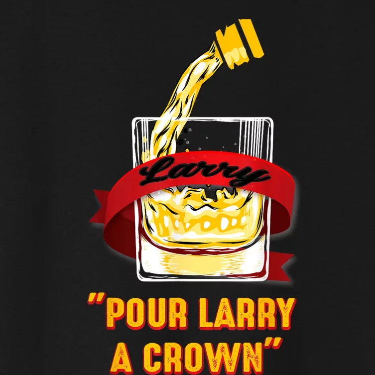 Pour Larry A Crown Women's Crop Top Tee