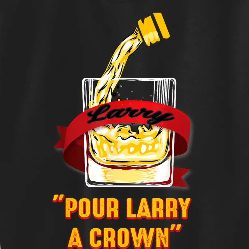 Pour Larry A Crown Kids Sweatshirt