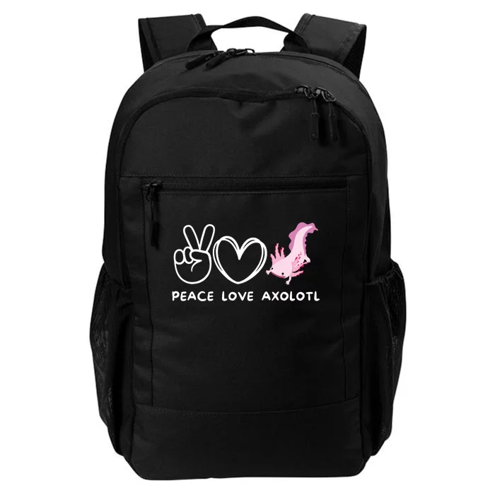 Peace Love Axolotl Retro Axolotl Lover Daily Commute Backpack