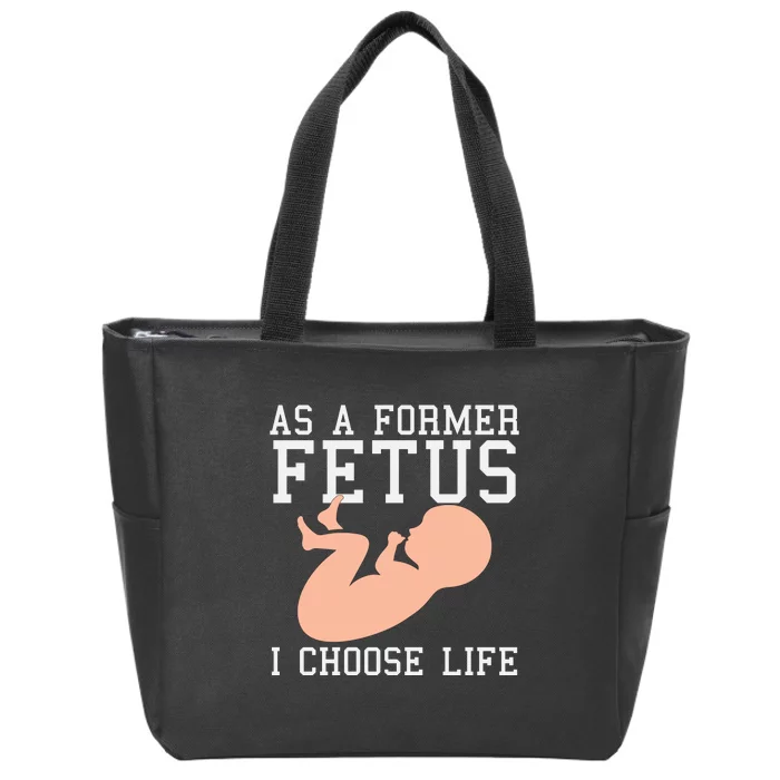 Pro Life Anti Abortion Christian Zip Tote Bag