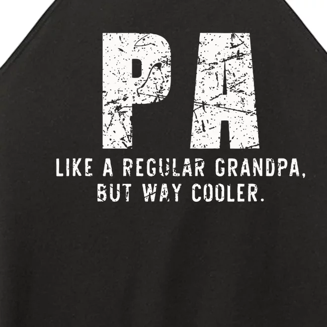 Pa Like A Grandpa But Way Cooler Only Much Fathers Day Women’s Perfect Tri Rocker Tank