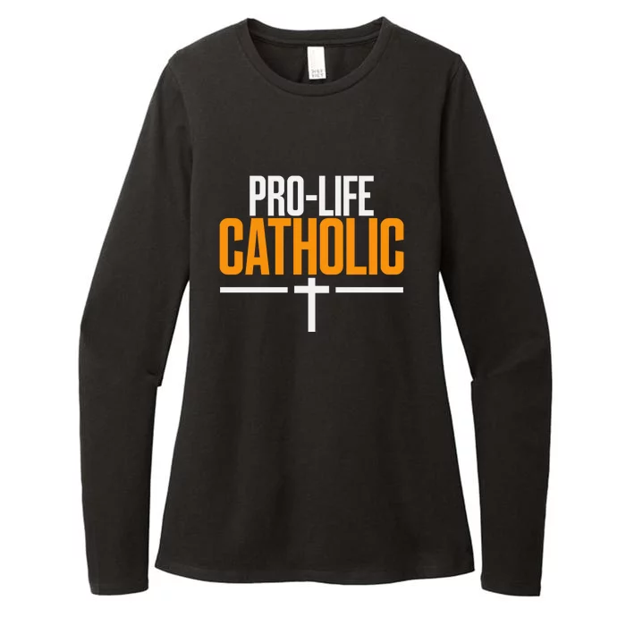 Pro Life Anti Abortion Catholic Womens CVC Long Sleeve Shirt