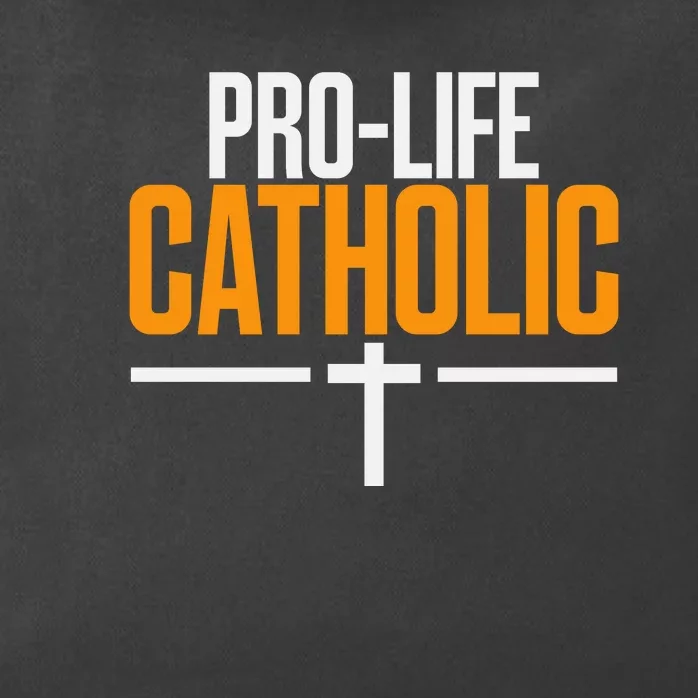 Pro Life Anti Abortion Catholic Zip Tote Bag