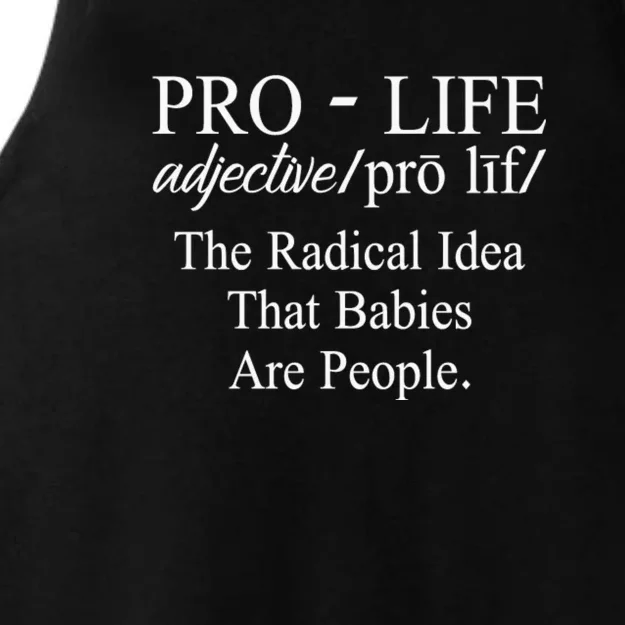 Pro Life Anti Abortion Christian Ladies Tri-Blend Wicking Tank