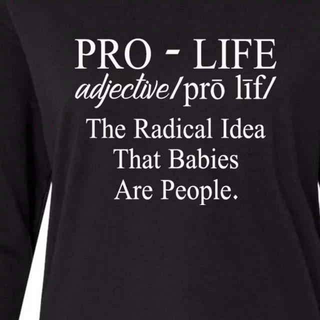 Pro Life Anti Abortion Christian Womens Cotton Relaxed Long Sleeve T-Shirt