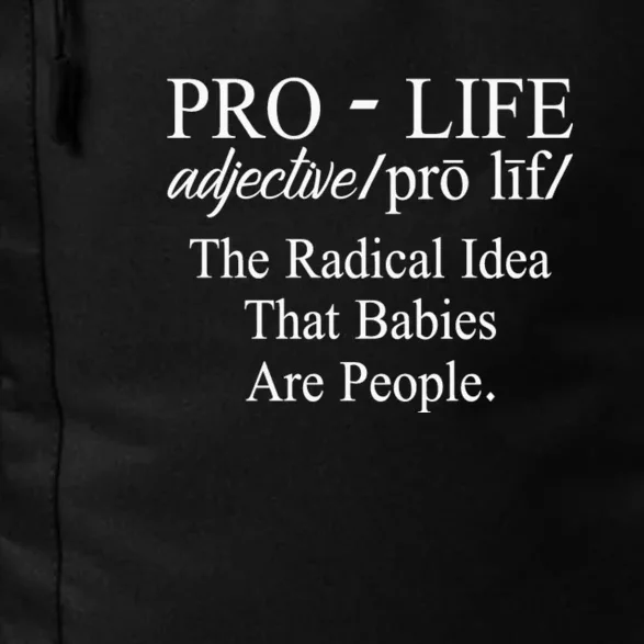 Pro Life Anti Abortion Christian Daily Commute Backpack