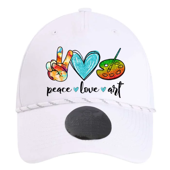 Peace Love Art Painting Palette Funny Art Teacher Gifts Performance The Dyno Cap