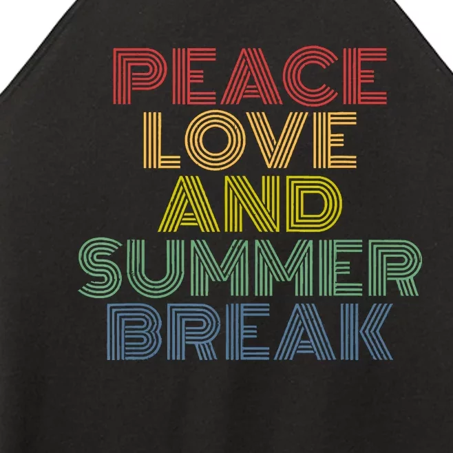 Peace Love And Summer Break Summer Lover Women’s Perfect Tri Rocker Tank