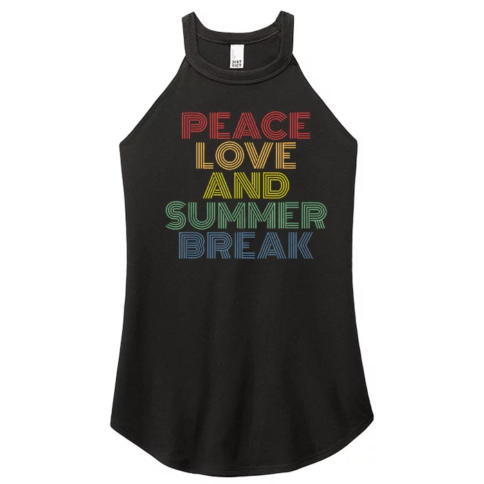 Peace Love And Summer Break Summer Lover Women’s Perfect Tri Rocker Tank