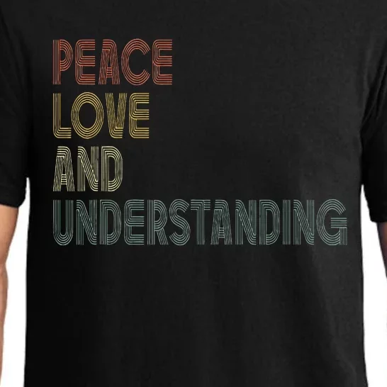 Peace Love And Understanding Inspirational Pajama Set