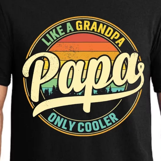 PAPA like a Grandpa ONLY COOLER Father's Day Papa Definition Pajama Set