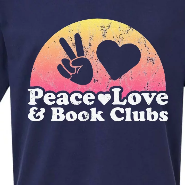 Peace Love and Book Clubs Book Club Sueded Cloud Jersey T-Shirt